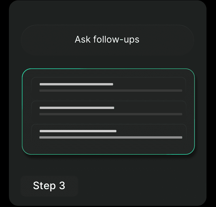 an image of Ask follow-ups