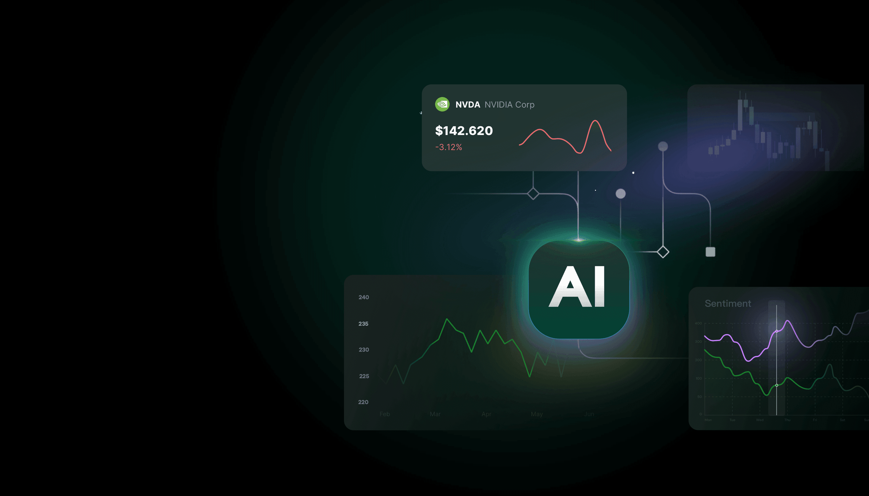 an image of financial AI agent banner