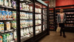 an image of Amazon Adjusts Grocery Strategy, Shares Rise Over 1%