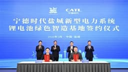 CATL Signs Agreement for Eco-Friendly Intelligent Manufacturing Facility in Yancheng, Jiangsu