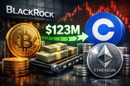 an image of BlackRock Transfers $123M in Bitcoin and Ethereum to Coinbase Amid ETF Outflows