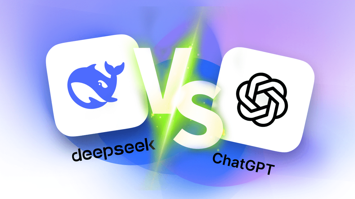an image of deepseek vs chatgpt