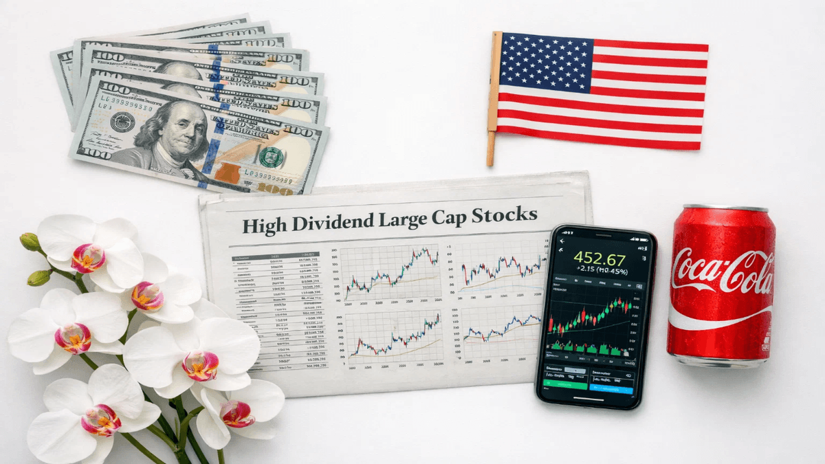 an image of an-image-showing-high-dividend-large-cap-stocks-2026