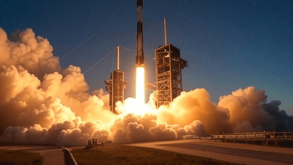 an image of an-image-showing-the-launching-of-SpaceX-rocket