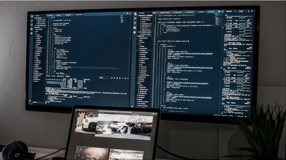 an image of a computer showcasing detailed financial data