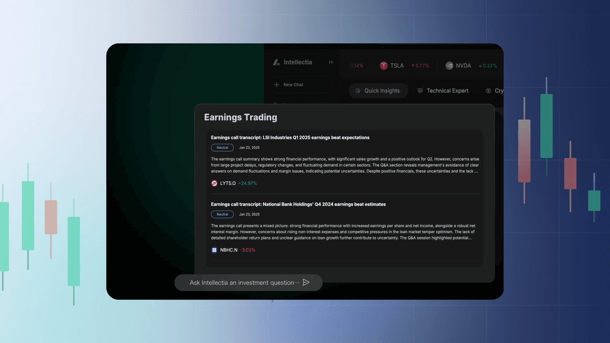 an image of Intellectia product platform