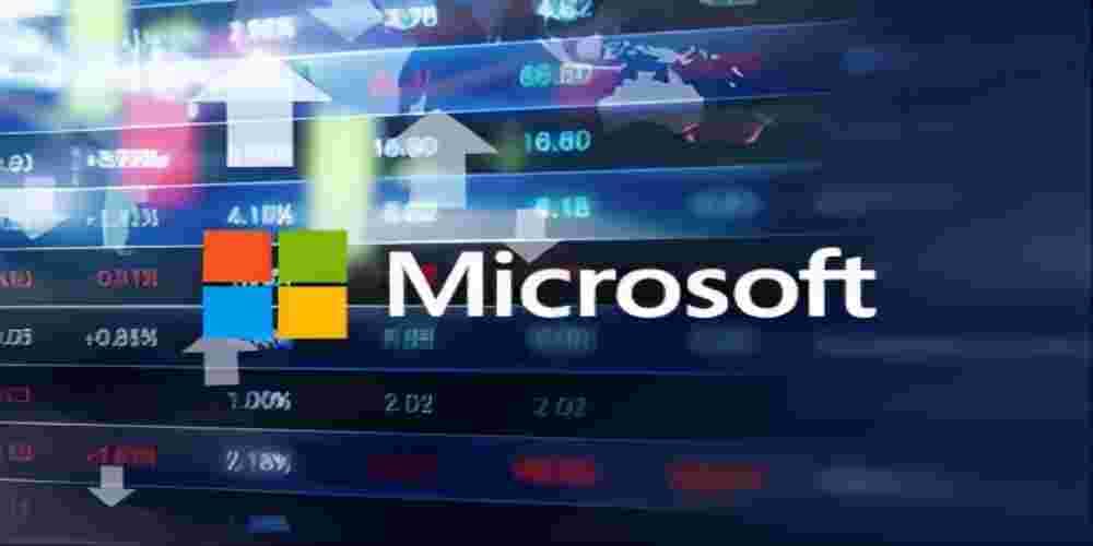 an image of microsoft stock earnings